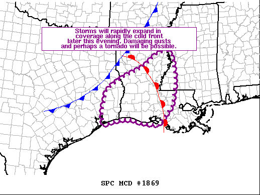 Mesoscale Discussion 1869