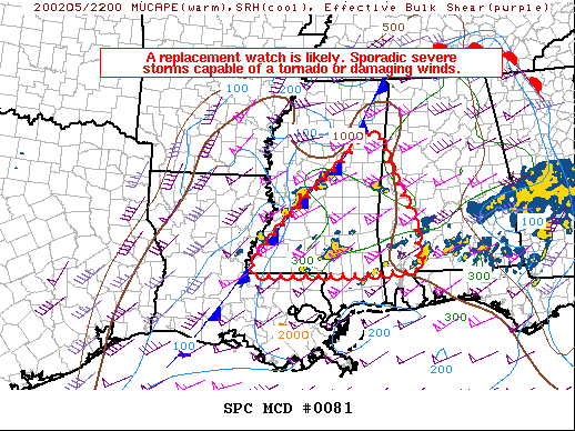 Mesoscale Discussion 81
