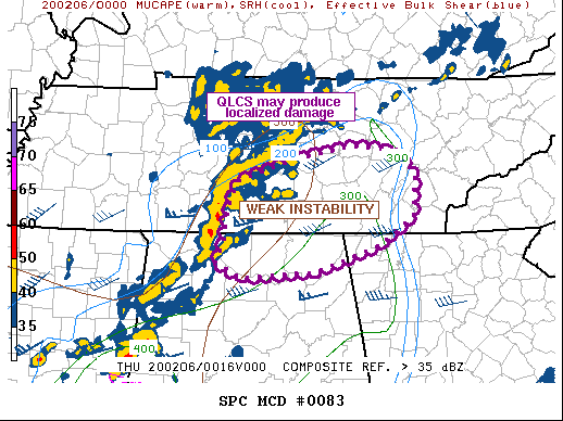 Mesoscale Discussion 83