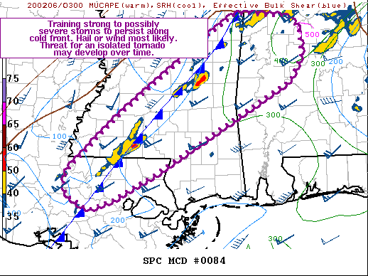Mesoscale Discussion 84