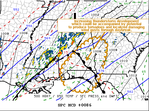 Mesoscale Discussion 86