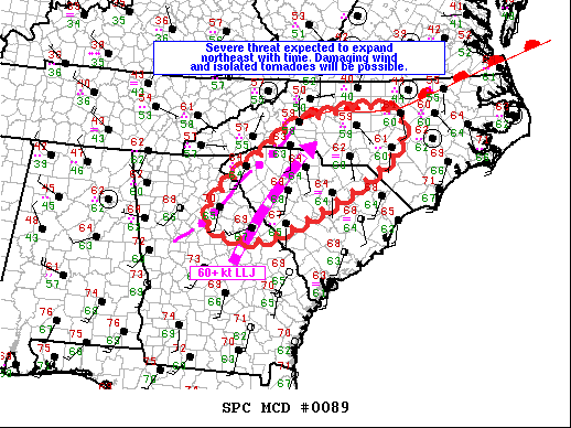 Mesoscale Discussion 89