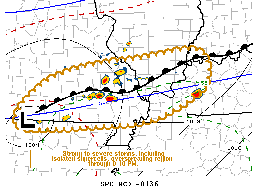 Mesoscale Discussion 136