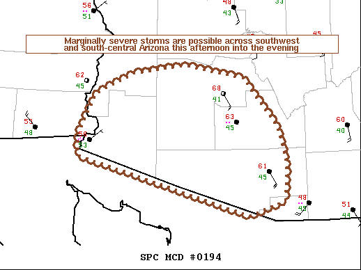 Mesoscale Discussion 194