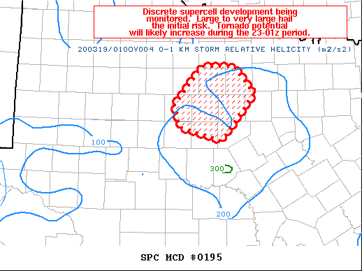 Mesoscale Discussion 195