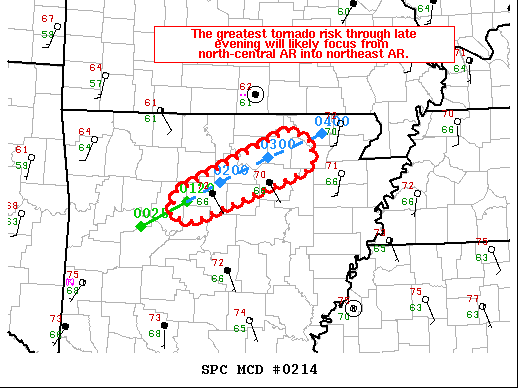 Mesoscale Discussion 214