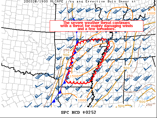 Mesoscale Discussion 252