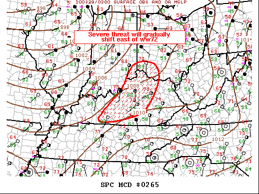 Mesoscale Discussion 265