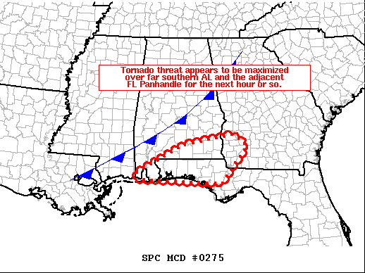 Mesoscale Discussion 275