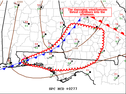 Mesoscale Discussion 277
