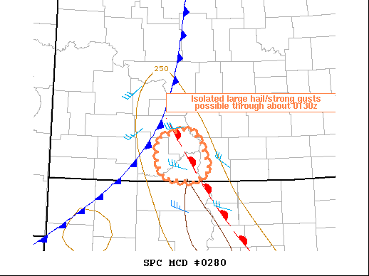 Mesoscale Discussion 280