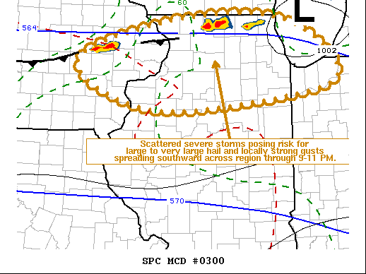 Mesoscale Discussion 300