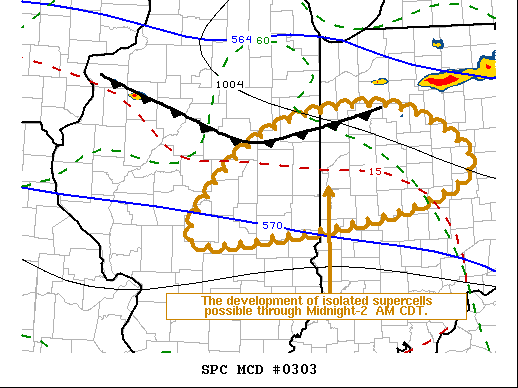Mesoscale Discussion 303