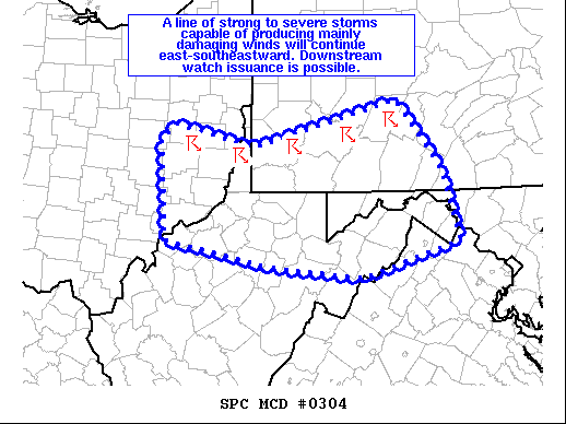 Mesoscale Discussion 304