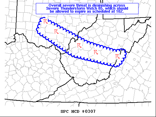 Mesoscale Discussion 307