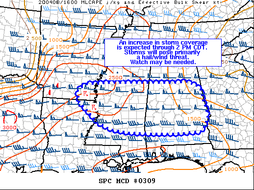 Mesoscale Discussion 309