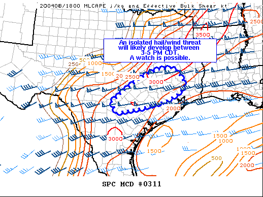 Mesoscale Discussion 311