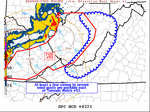 Mesoscale Discussion 321