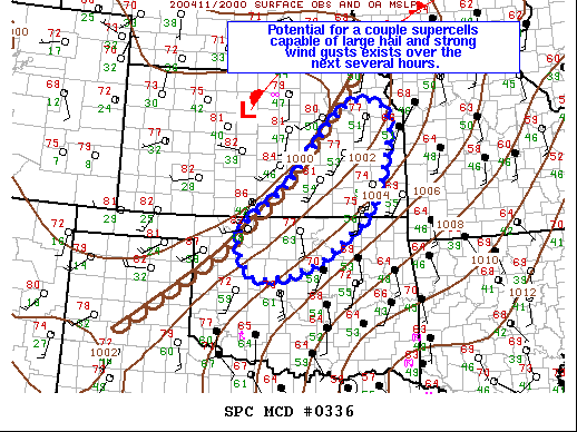 Mesoscale Discussion 336