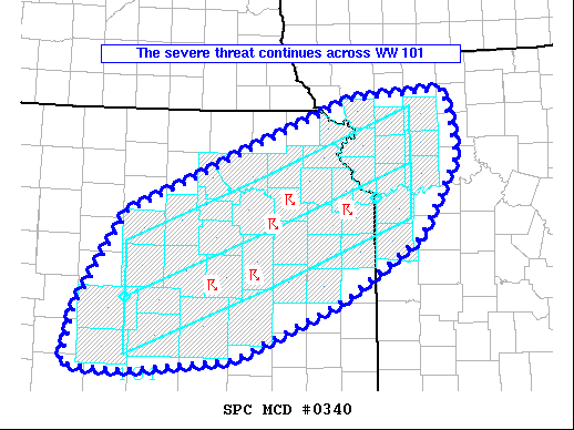 Mesoscale Discussion 340