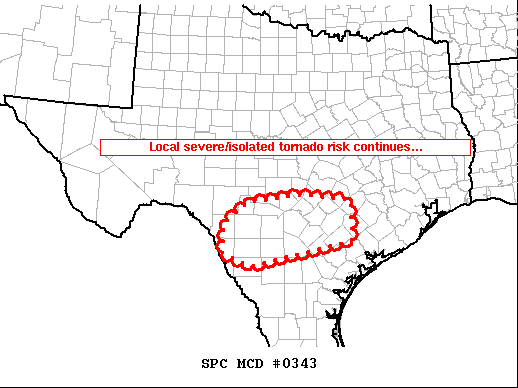 Mesoscale Discussion 343