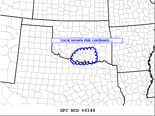 Mesoscale Discussion 344
