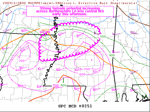 Mesoscale Discussion 351