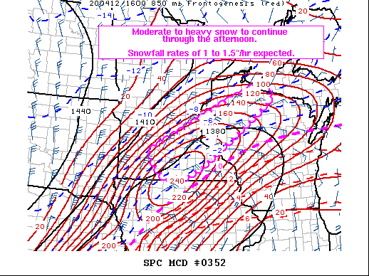Mesoscale Discussion 352