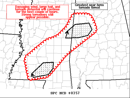 Mesoscale Discussion 357