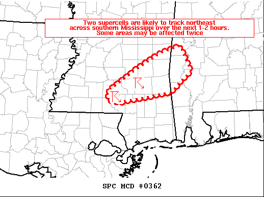 Mesoscale Discussion 362