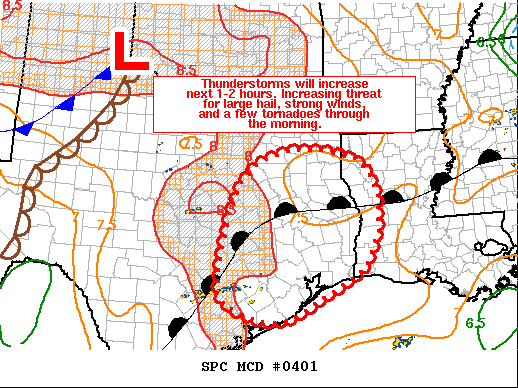 Mesoscale Discussion 401