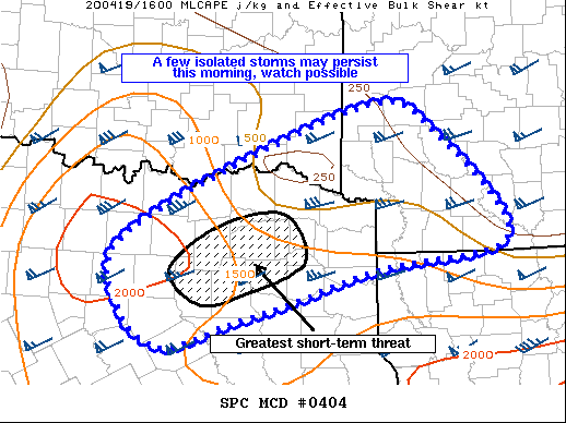 Mesoscale Discussion 404
