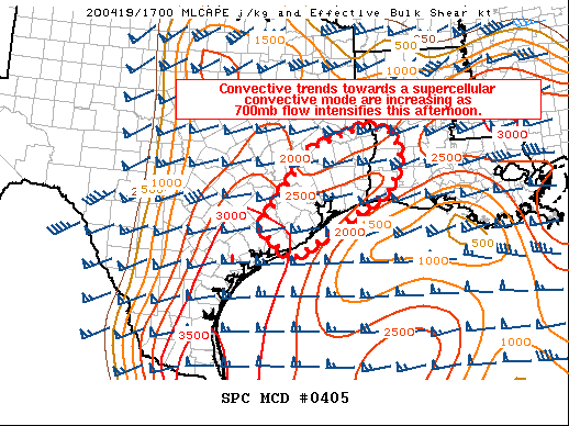Mesoscale Discussion 405