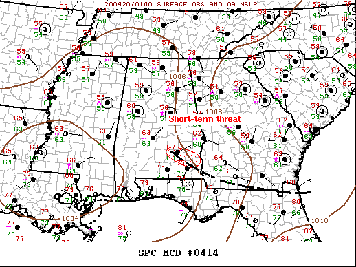 Mesoscale Discussion 414