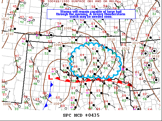 Mesoscale Discussion 435