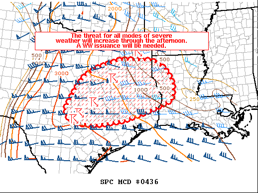 Mesoscale Discussion 436