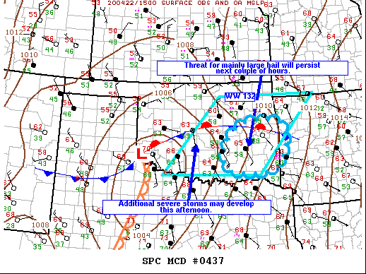 Mesoscale Discussion 437