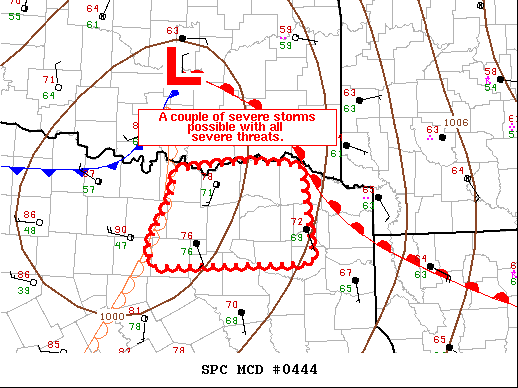 Mesoscale Discussion 444