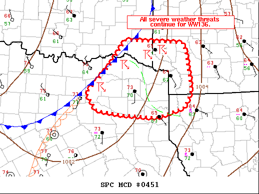 Mesoscale Discussion 451