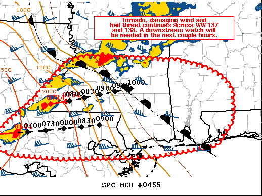 Mesoscale Discussion 455