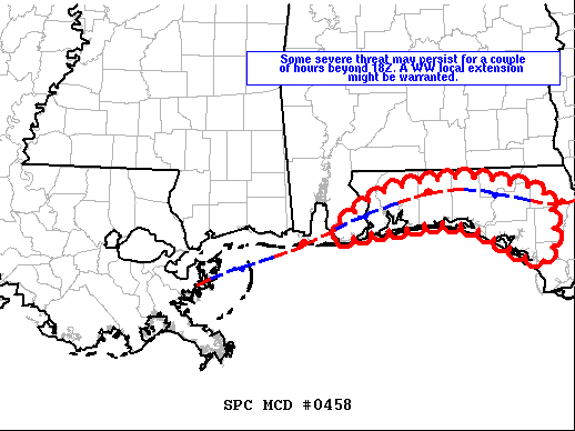 Mesoscale Discussion 458