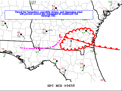 Mesoscale Discussion 459