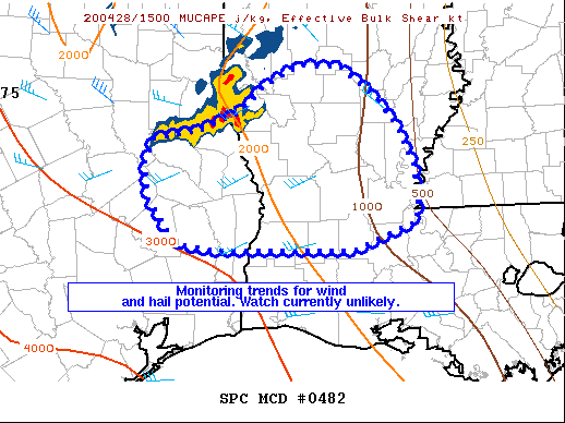 Mesoscale Discussion 482