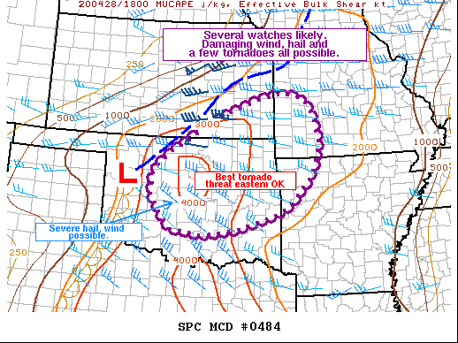 Mesoscale Discussion 484
