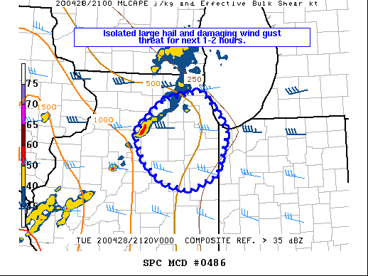 Mesoscale Discussion 486