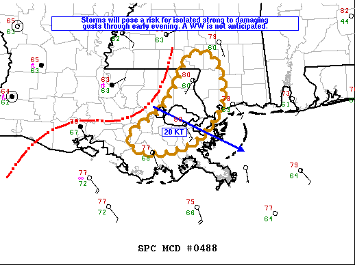 Mesoscale Discussion 488