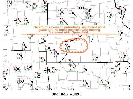 Mesoscale Discussion 493