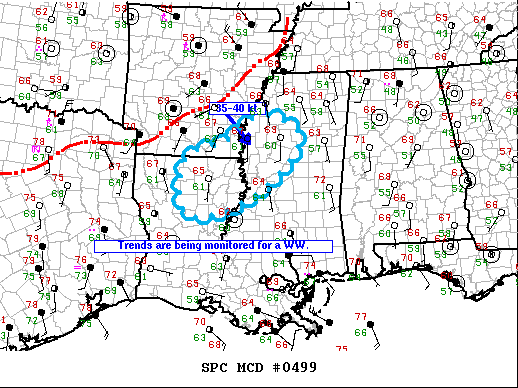 Mesoscale Discussion 499