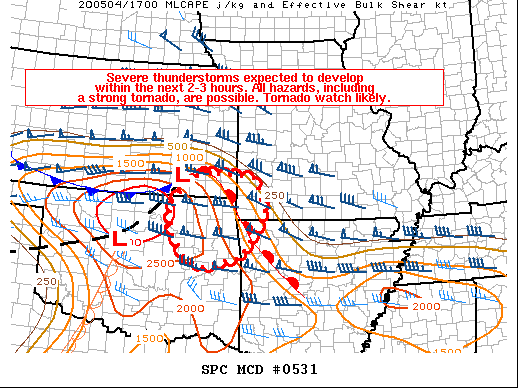 Mesoscale Discussion 531