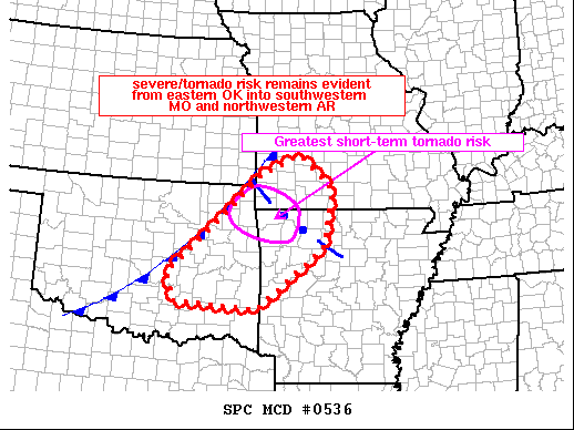 Mesoscale Discussion 536